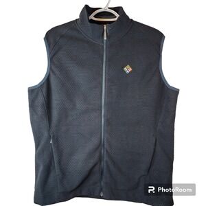 Nike‎ Golf Womens XL Performance Therma-Fit Black Full Zip Quilted Fleece Vest